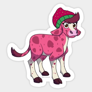 Stella the Strawberry Cow - Original Sticker